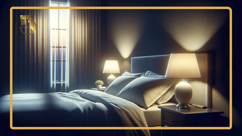 نورپردازی یک اتاق خواب برای بهبود تاثیر نور بر کیفیت خواب