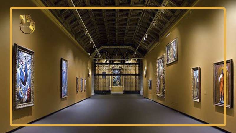 نمایی از نورپدازی در موزه